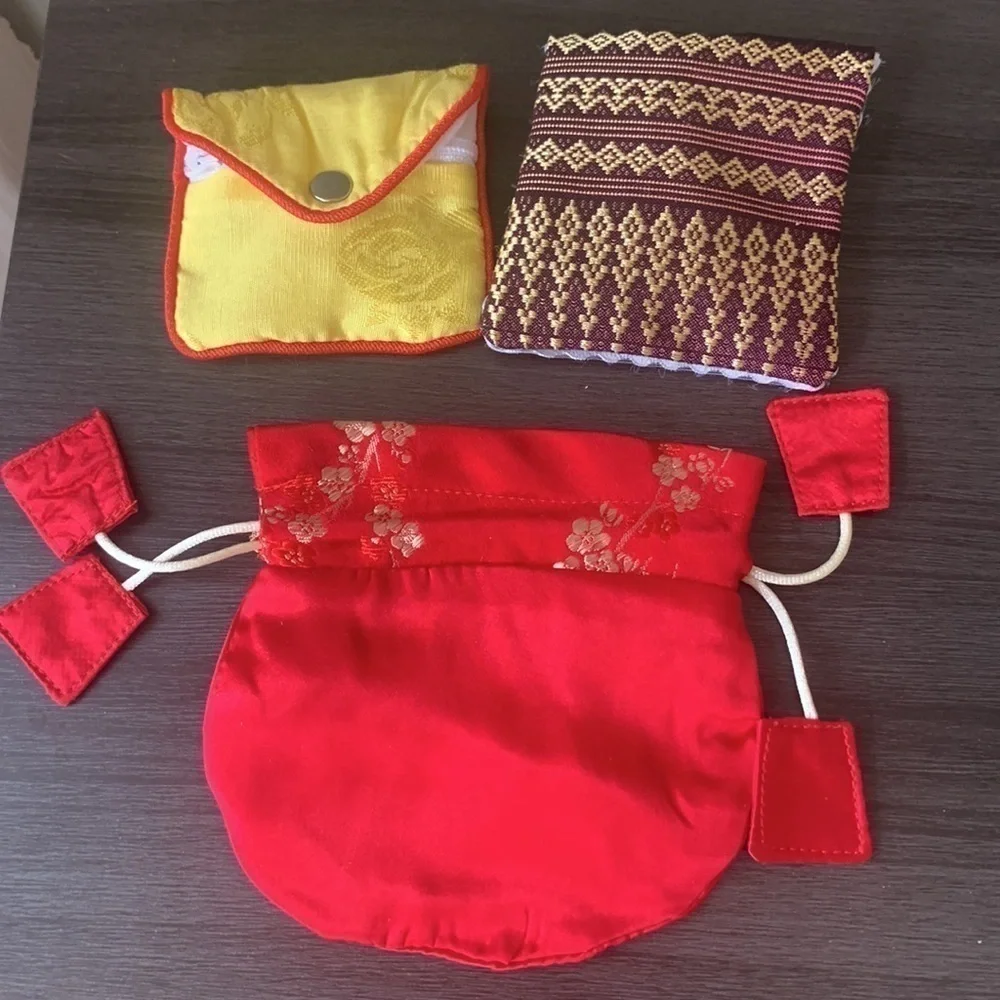 Jewelry Gift and Storage Pouches‎ Asian Inspired Bundle of Four NWT